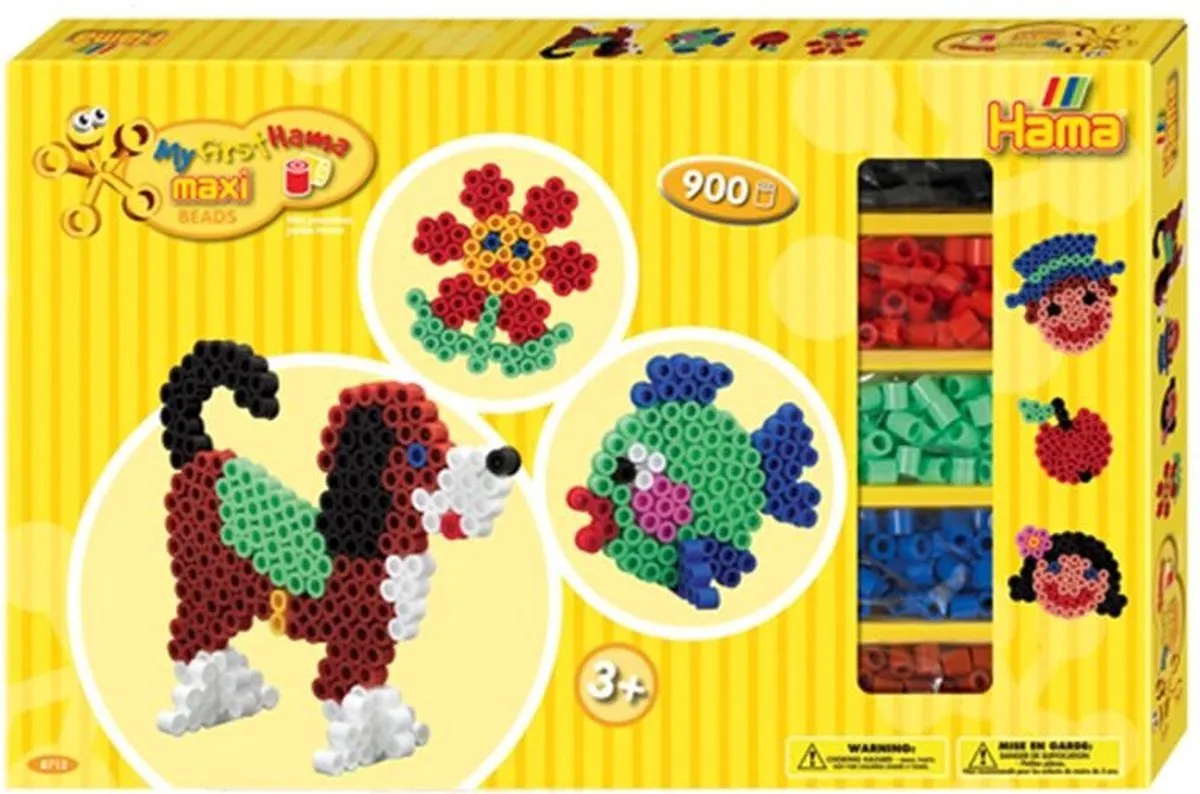 Hama Maxi Strijkkralen Set 900 Stuks