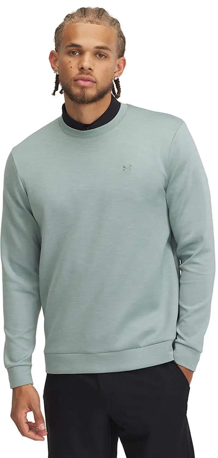 UA Drive Midlayer Crew-Silica Green / Hydro Green / Silica Green