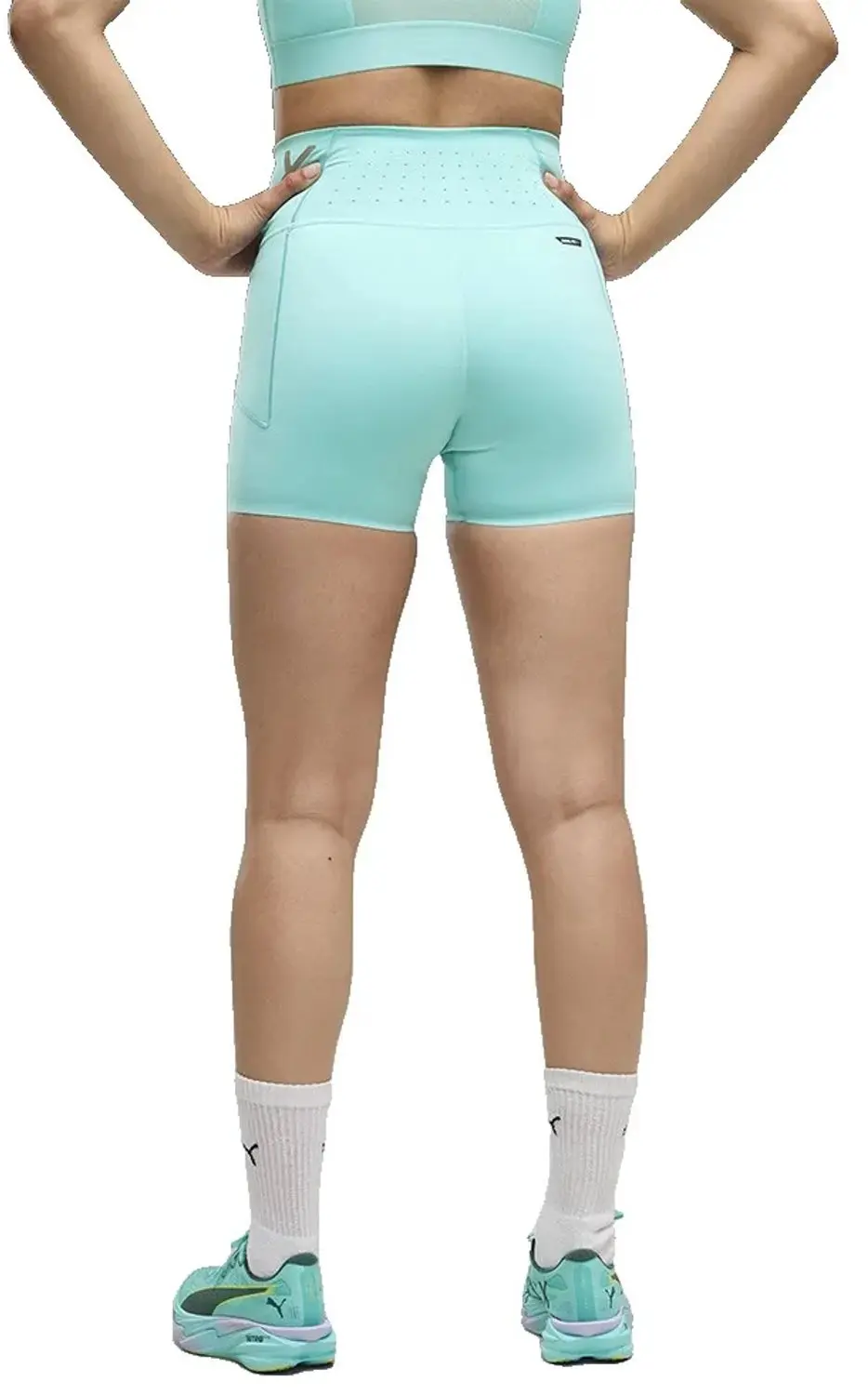Puma x HYROX PWRMode 4" Korte Leggings - Intense Mint - afbeelding 2 van 4