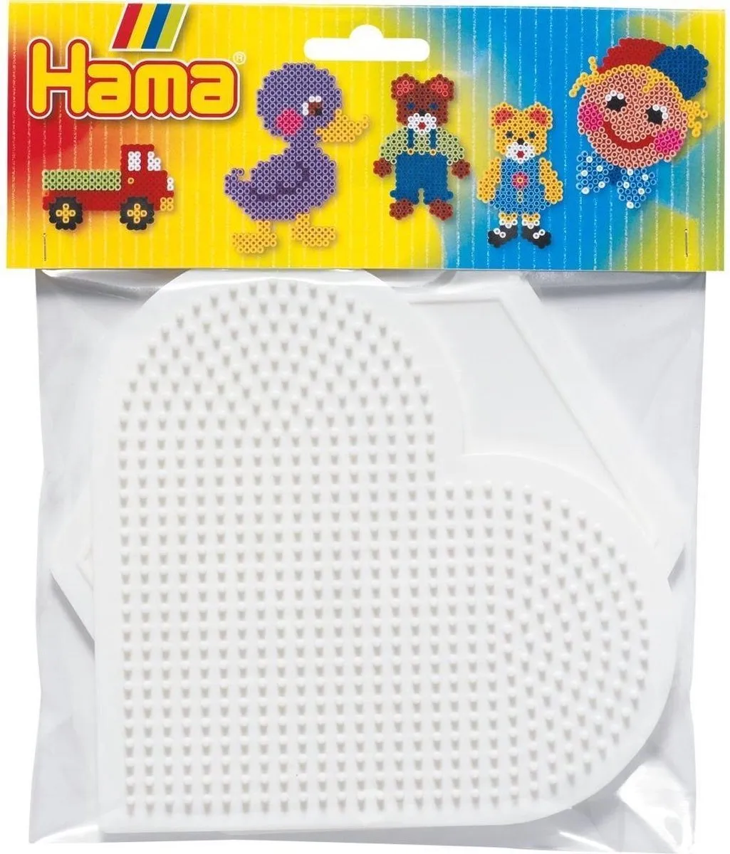 Hama Strijkkralenbordjes Groot Hart Multicolor - 6 Spelers