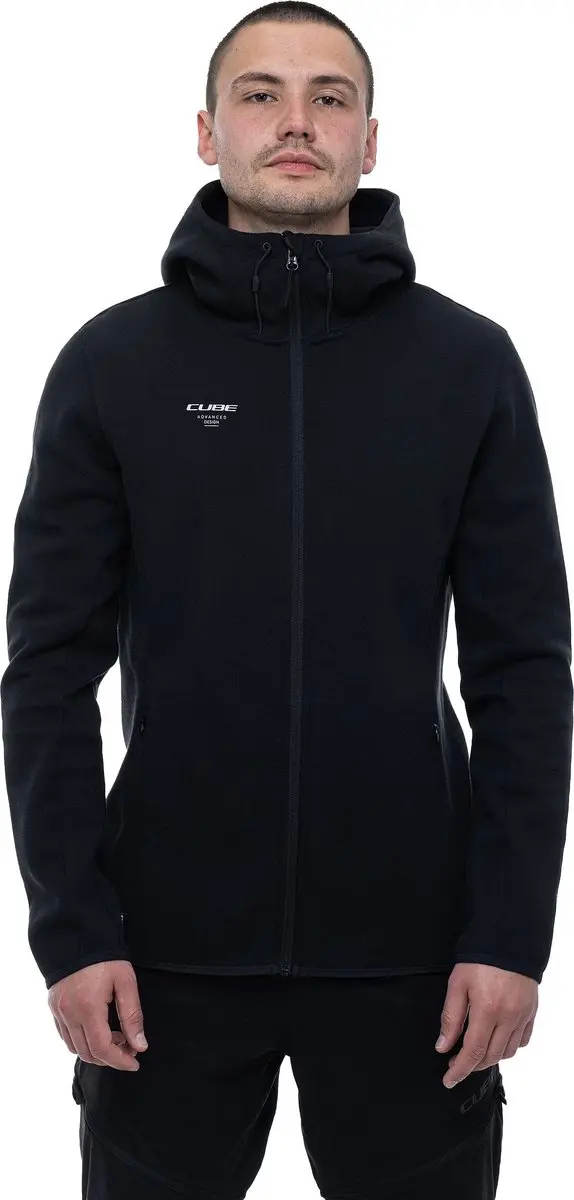 CUBE ZIP HOODIE ADVANCED BLACK S