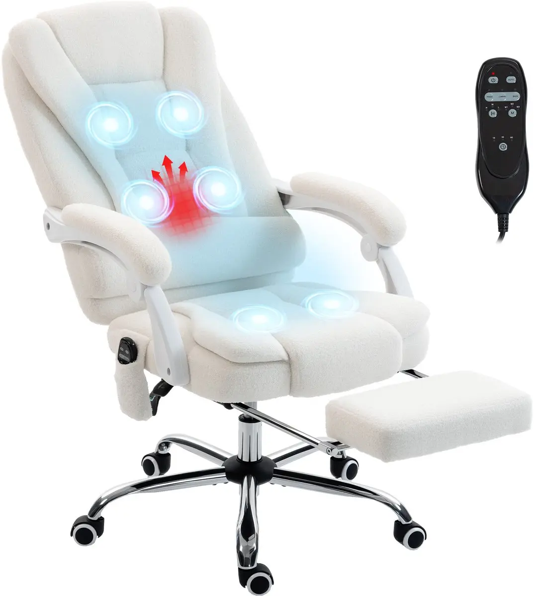 Vinsetto massage bureaustoel