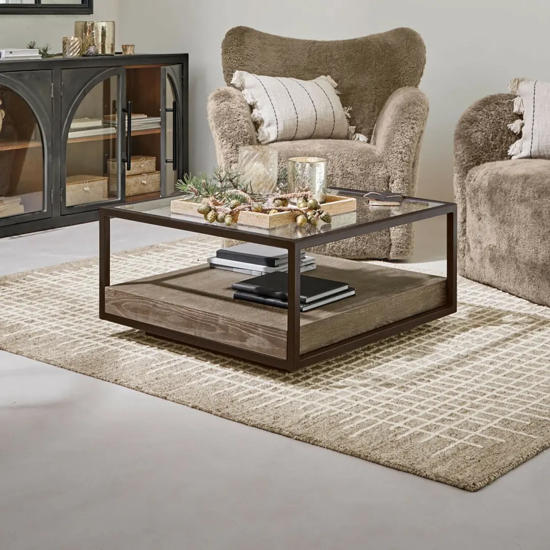 Loberon Westvale Salontafel - bruin/zwart - afbeelding 6 van 6