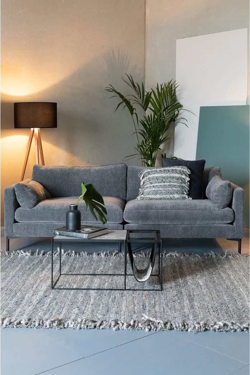Zuiver Frills Vloerkleed 170x240cm Grijs/Blauw - afbeelding 5 van 6