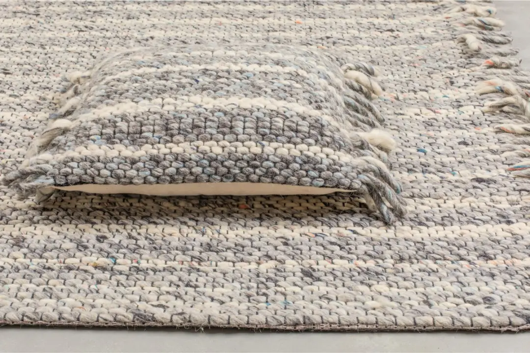 Zuiver Frills Vloerkleed 170x240cm Grijs/Blauw - afbeelding 4 van 6