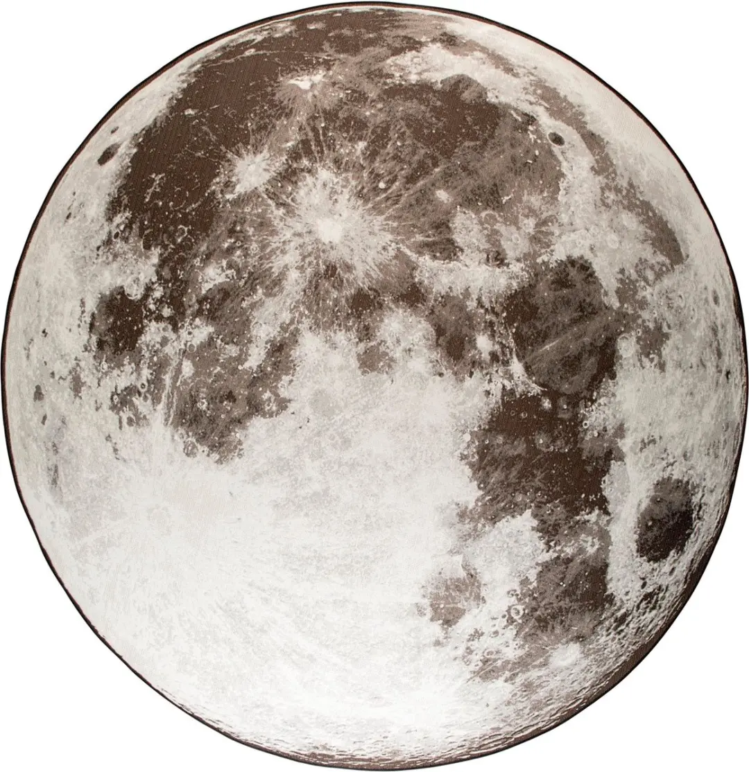 Zuiver Moon Vloerkleed 280cm Rond Grijs