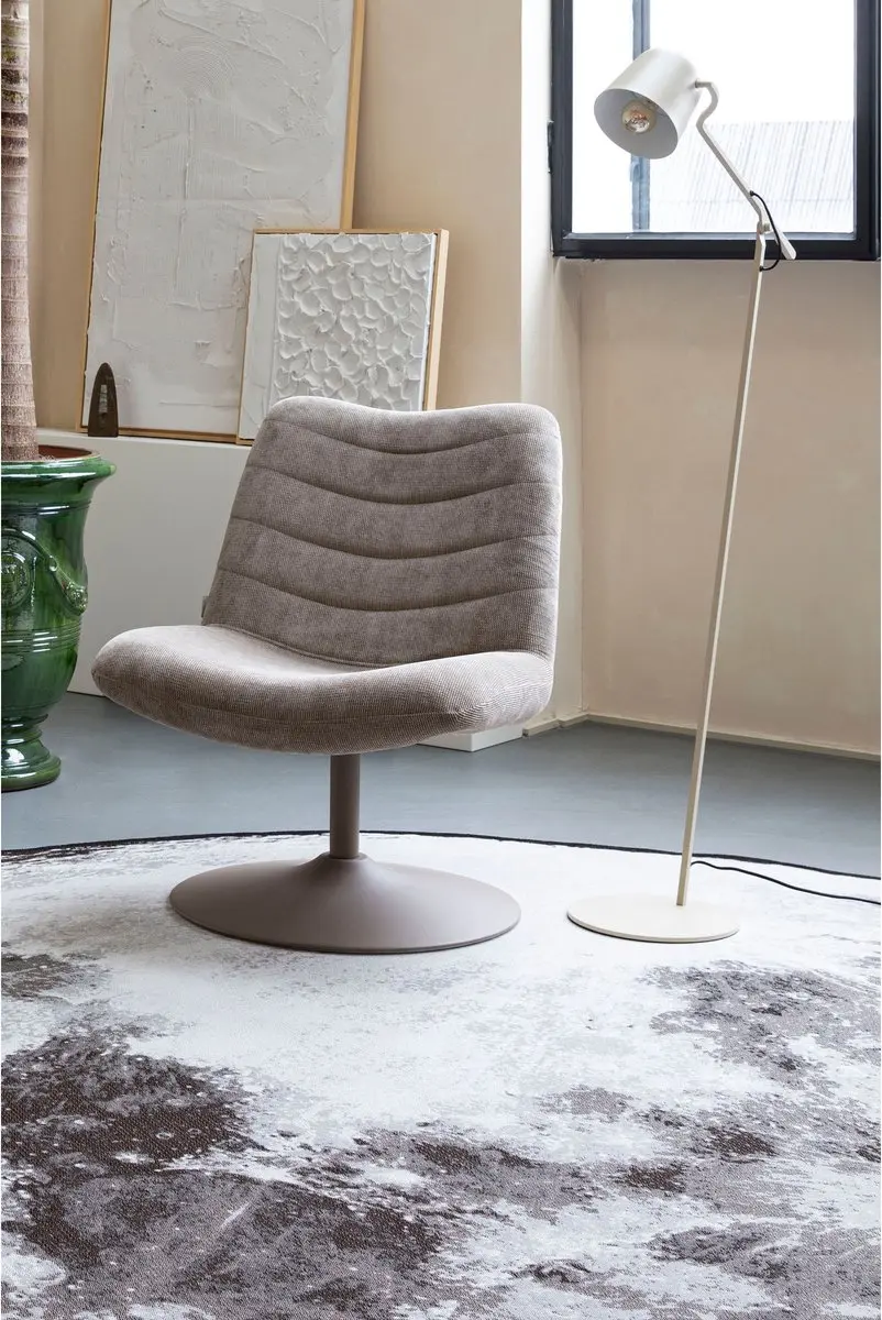 Zuiver Moon Vloerkleed 280cm Rond Grijs - afbeelding 5 van 6