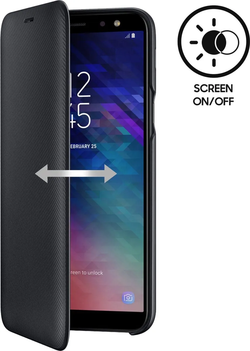 Samsung Flip Wallet EF-WA600CBEGWW - Galaxy A6 2018 - Zwart