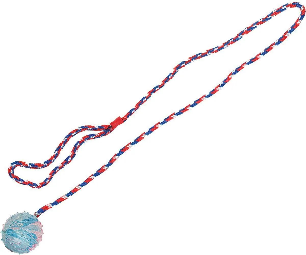 Flamingo Rubber Bal - Rood/Blauw/Lichtblauw