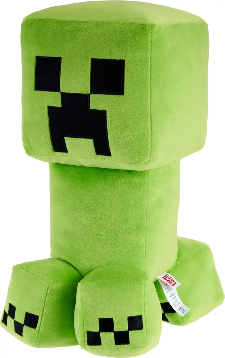 Minecraft Creeper Pluche 16 inch - Zwart/Groen - afbeelding 6 van 6