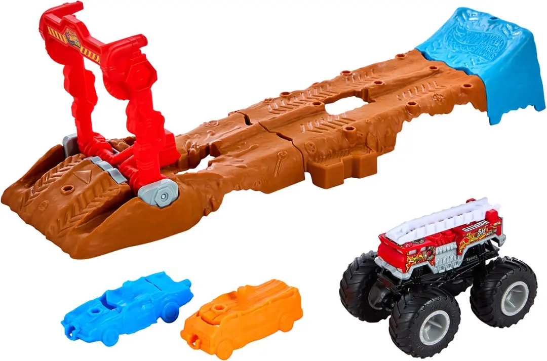 Hot Wheels Monster Trucks LAUNCH & STUNT CHALLENGE