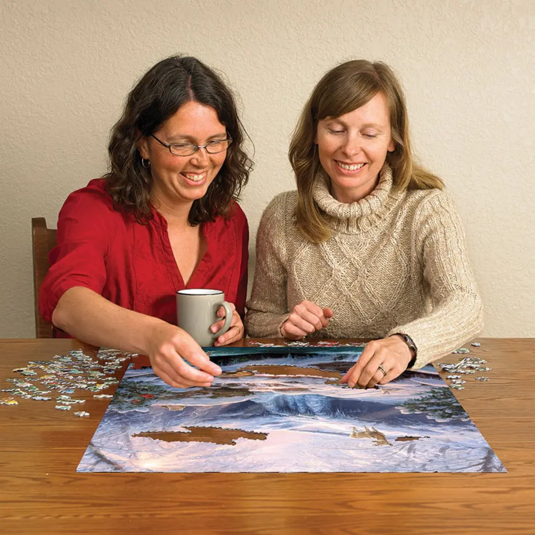 Cobble Hill Mystic Falls in Winter Legpuzzel 1000 Stukken - afbeelding 5 van 5