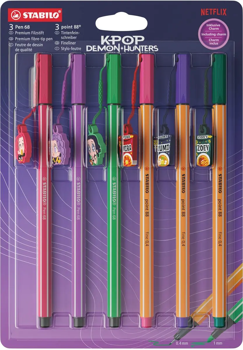 STABILO Fiber Pen 68/88 K-Pop Demon Hunters