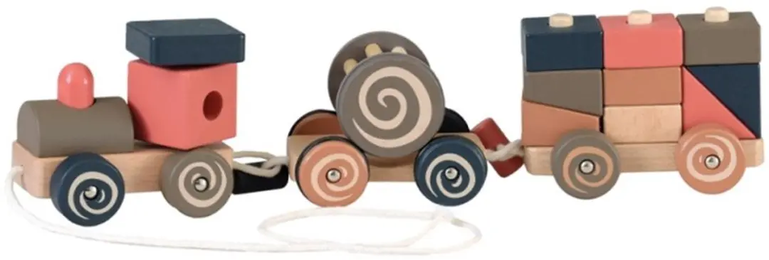 Egmont Toys houten trekfiguur trein