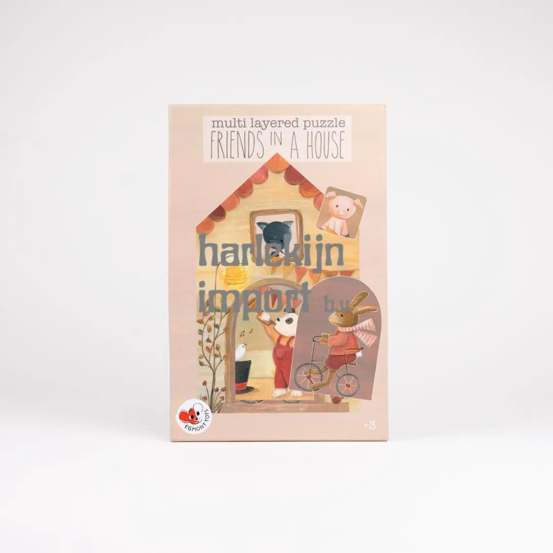 Egmont Toys puzzel vrienden FSC karton educatief speelgoed 3 jaar+.