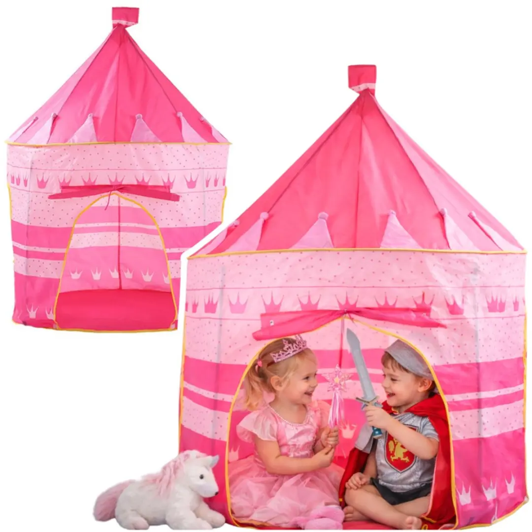 Lean Toys Princess Palace Tenthuis Roze 135x105cm