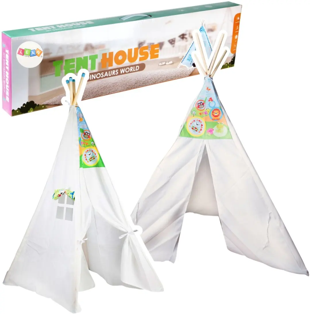 Lean Toys Indian Tipi Tent Speelhuis - 3 Personen - afbeelding 2 van 2