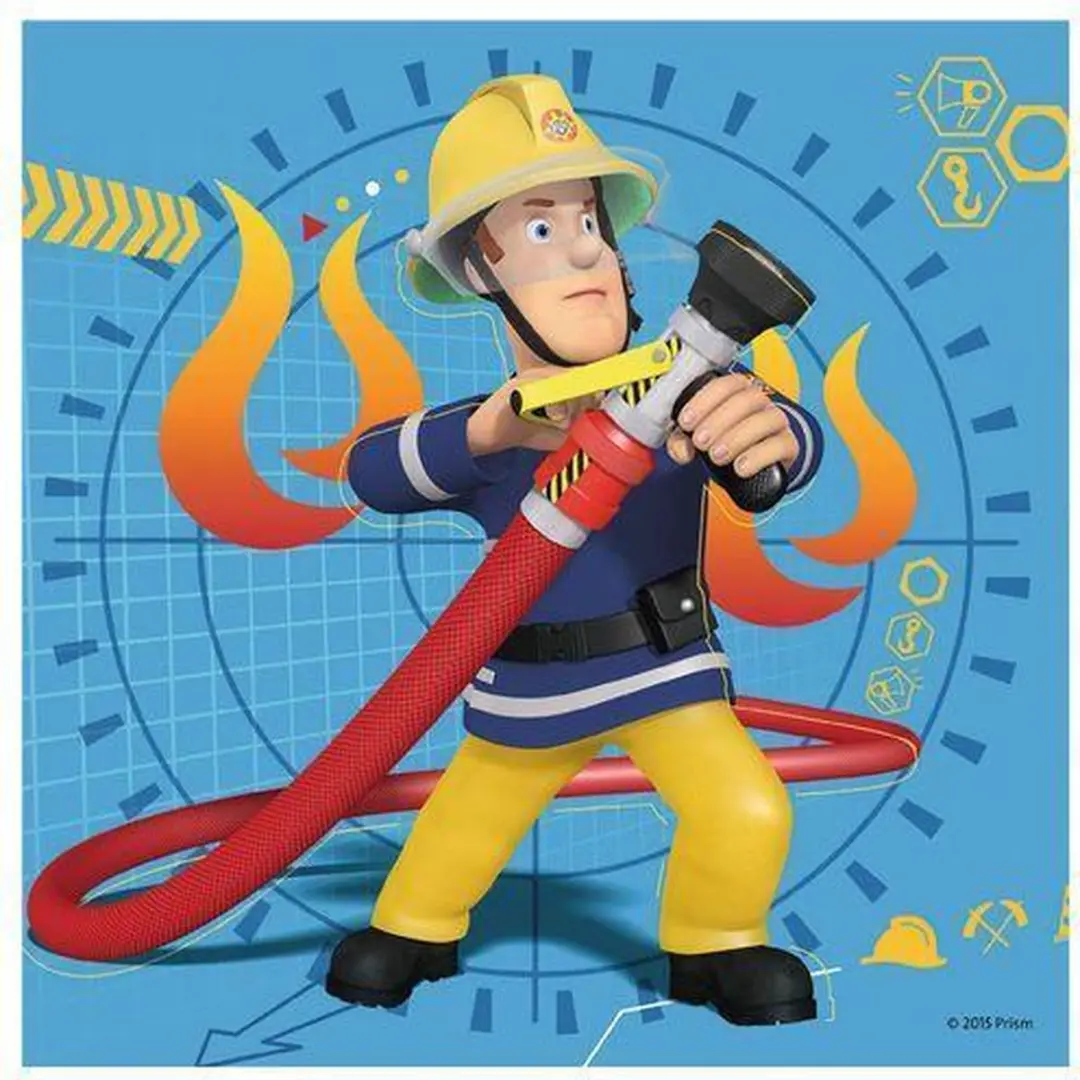 Ravensburger 3in1 Puzzel Brandweerman Sam 25-36-49 Stukjes