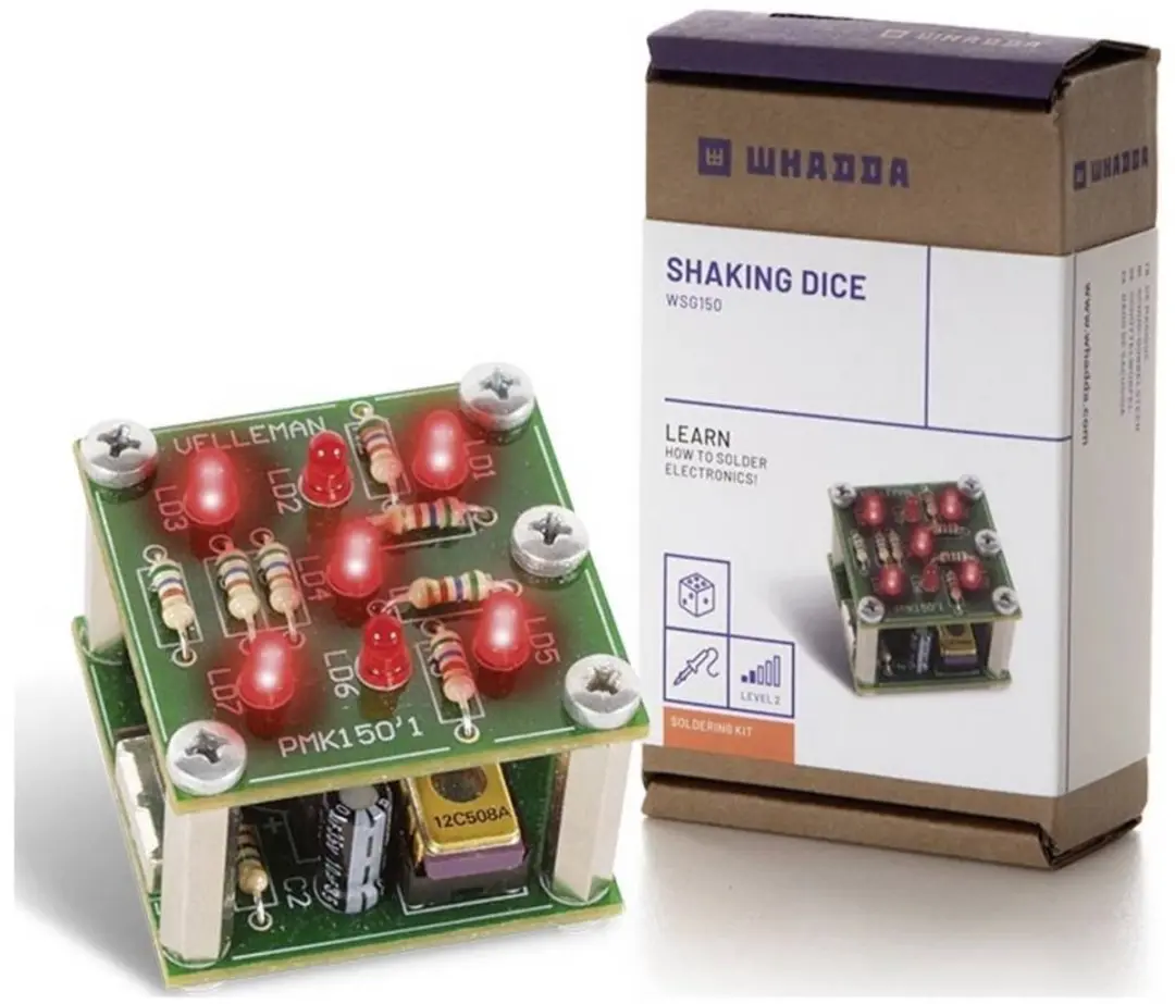 Whadda WSG150 Schuddende Kubus Kit - afbeelding 3 van 6
