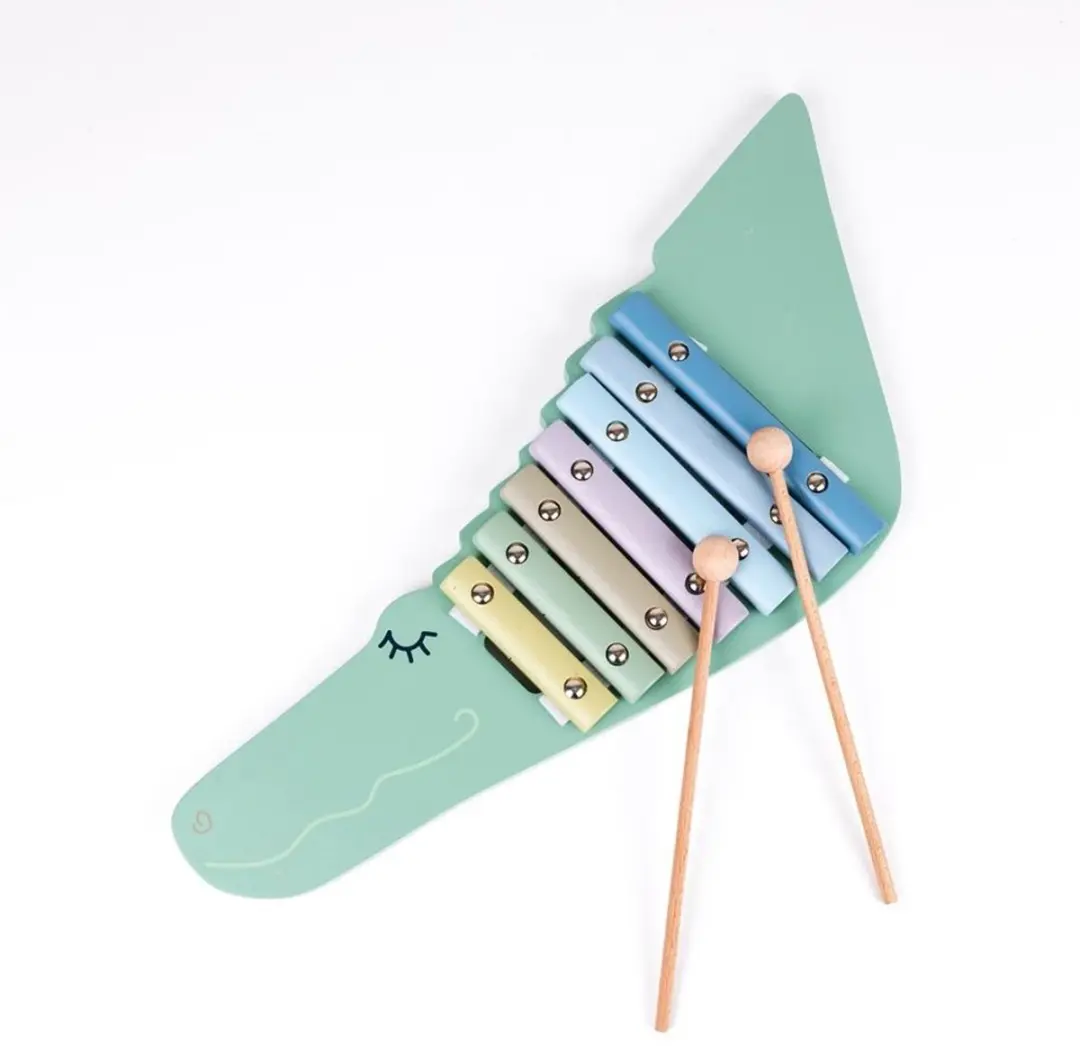 Egmont Toys houten xylofoon krokodil speelgoed muziekplezier 2+.