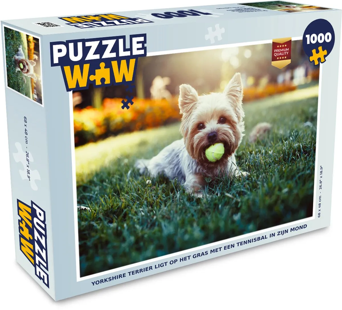 PuzzleWow Yorkshire Terrier Legpuzzel 1000 Stuks
