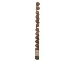 14x stuks mini kunststof kerstballen kaneel bruin 3 cm