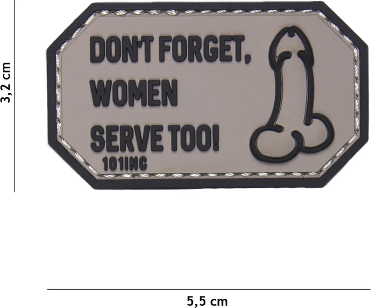 101 Inc Embleem 3D PVC Don't Forget Women