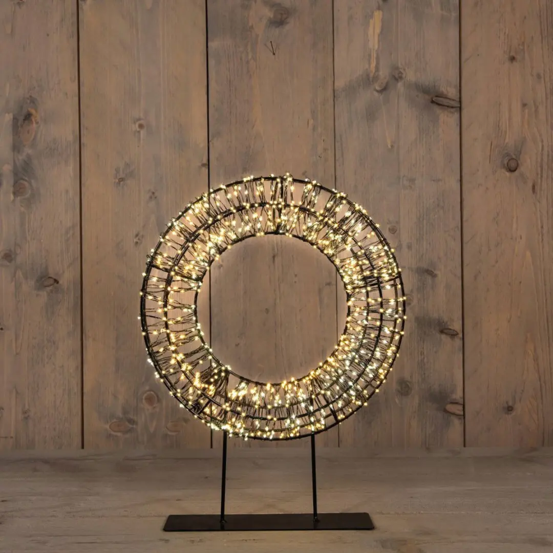 Anna's Collection LED Krans 800 Lampjes - D28cm - Warm Wit - afbeelding 3 van 6