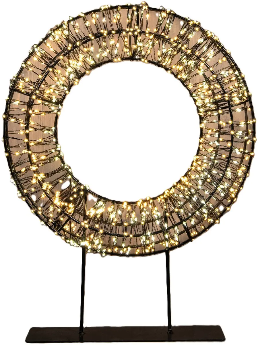 Anna's Collection LED Krans 800 Lampjes - D28cm - Warm Wit - afbeelding 2 van 6