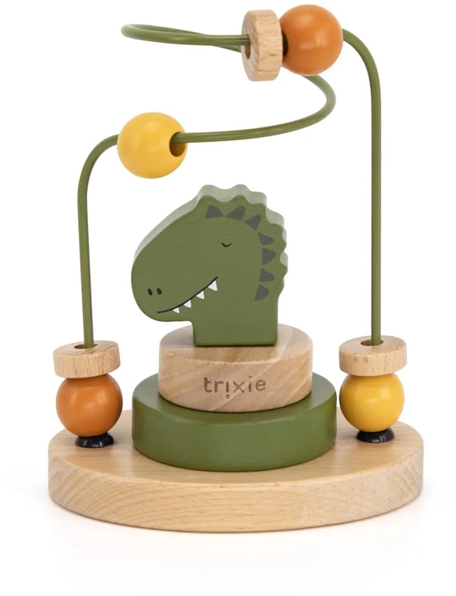 Trixie Houten Kralenframe Mr. Dino - Educatief Speelgoed