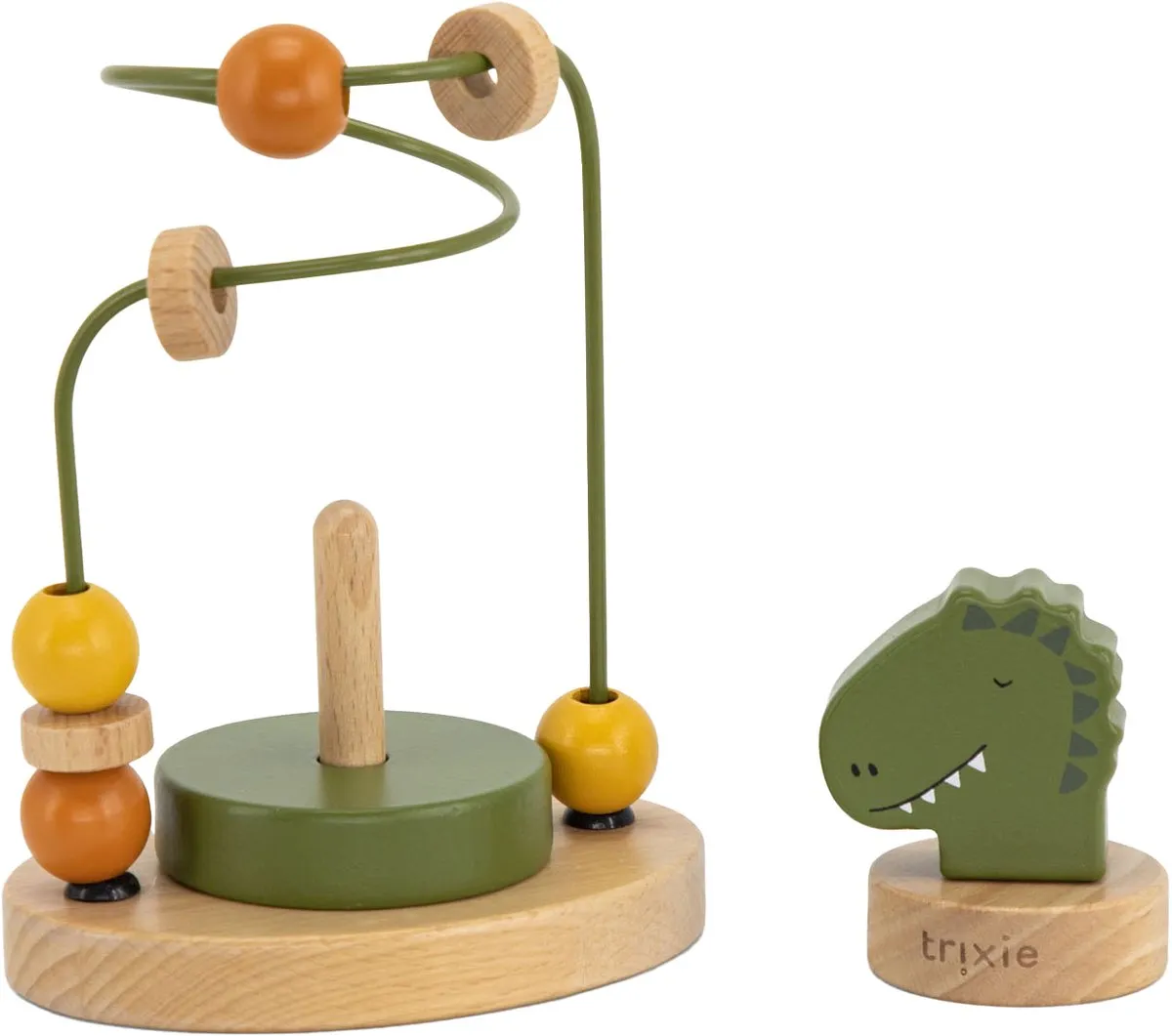 Trixie Houten Kralenframe Mr. Dino - Educatief Speelgoed