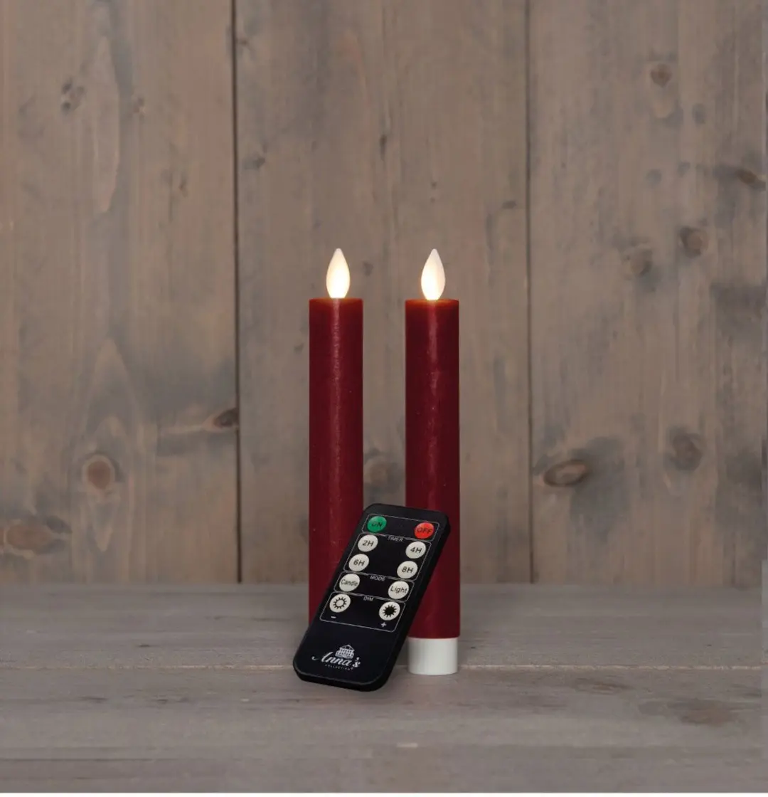 Anna's Collection Dinerkaars-USB 18cm - Rood licht - afbeelding 2 van 2