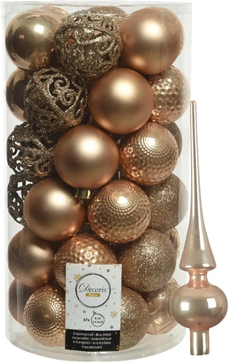 Kunststof kerstballen D6 cm