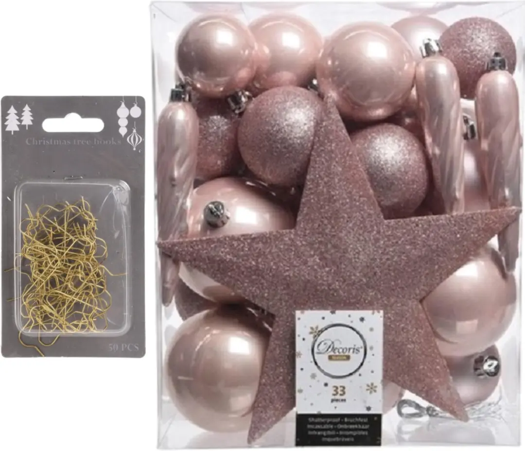 Bellatio Decorations Kerstballen Set