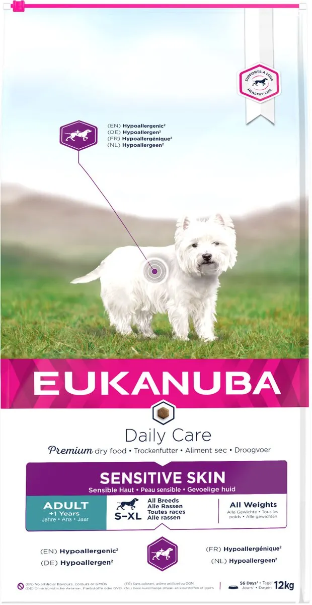 Eukanuba Dog Sensitive Skin Vis Hondenvoer 12kg