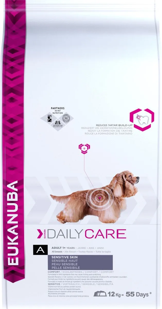Eukanuba Dog Sensitive Skin Vis Hondenvoer 12kg