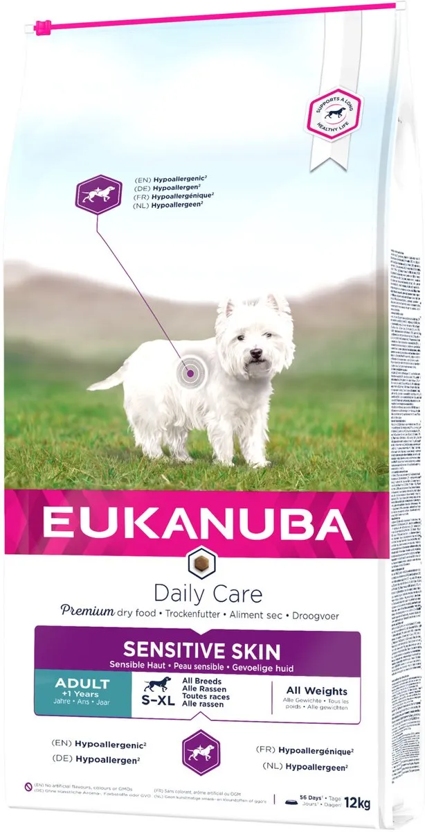 Eukanuba Dog Sensitive Skin Vis Hondenvoer 12kg
