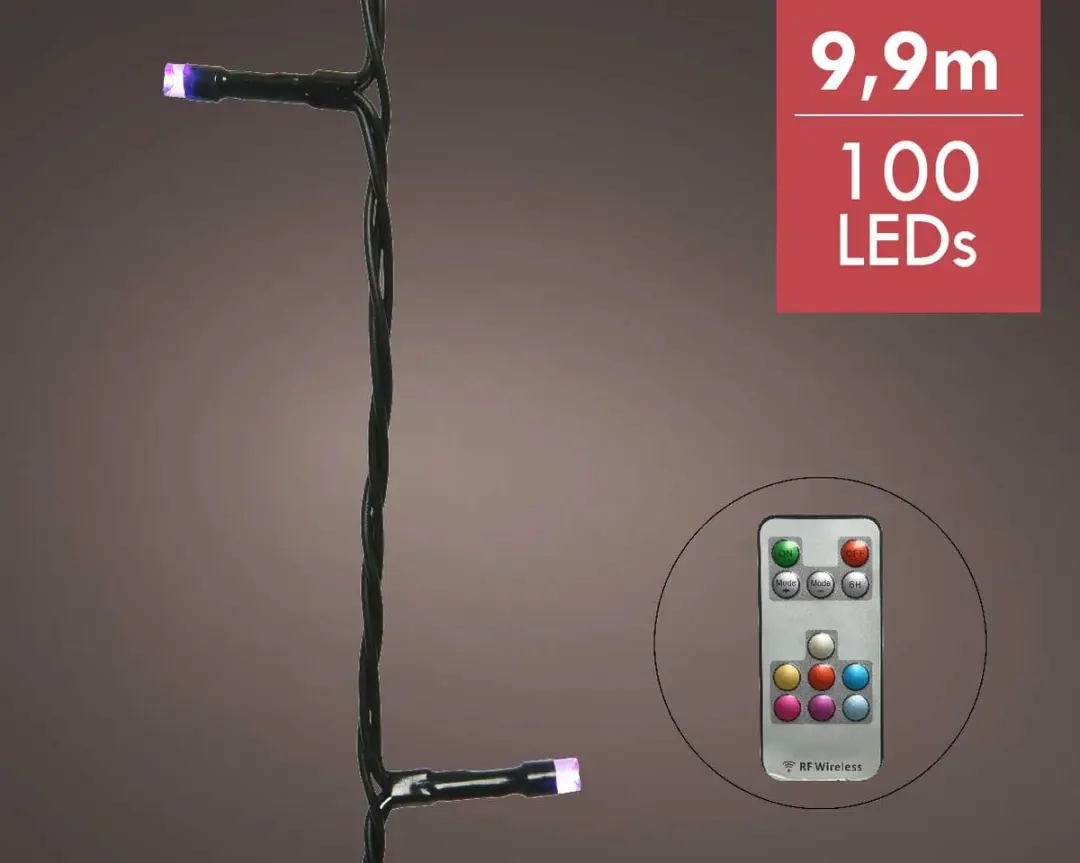 Lumineo Slimme Kerstboomverlichting RGB-W 9,9m - 100 Lampjes - afbeelding 4 van 5