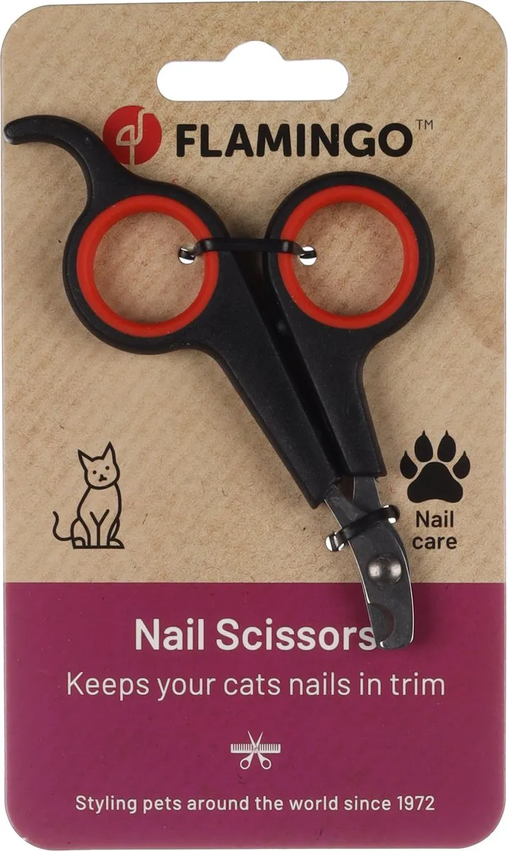 Flamingo Franco Nagelschaar Katten - Zwart/Rood
