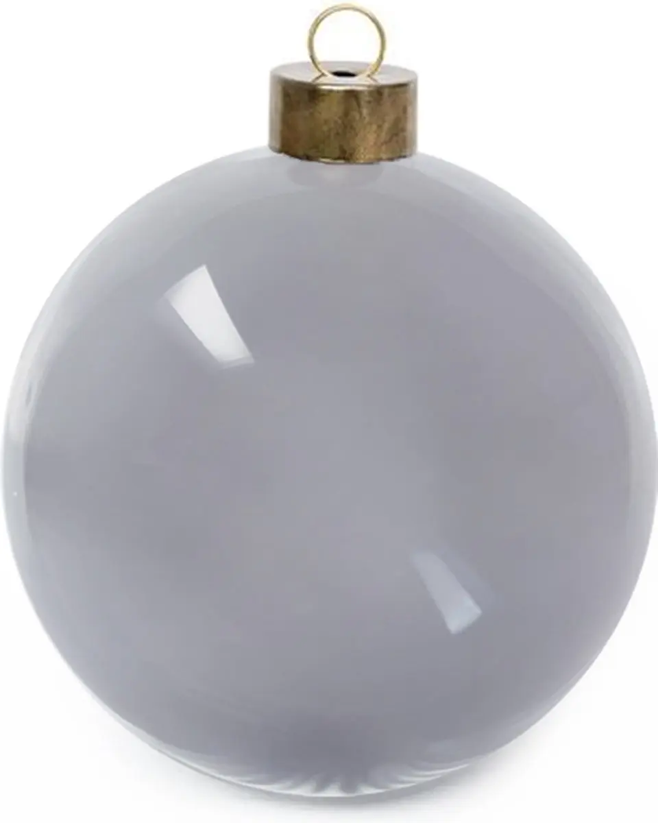 Leeff - Kerstbal 'Cis' (M) - Lichtgrijs