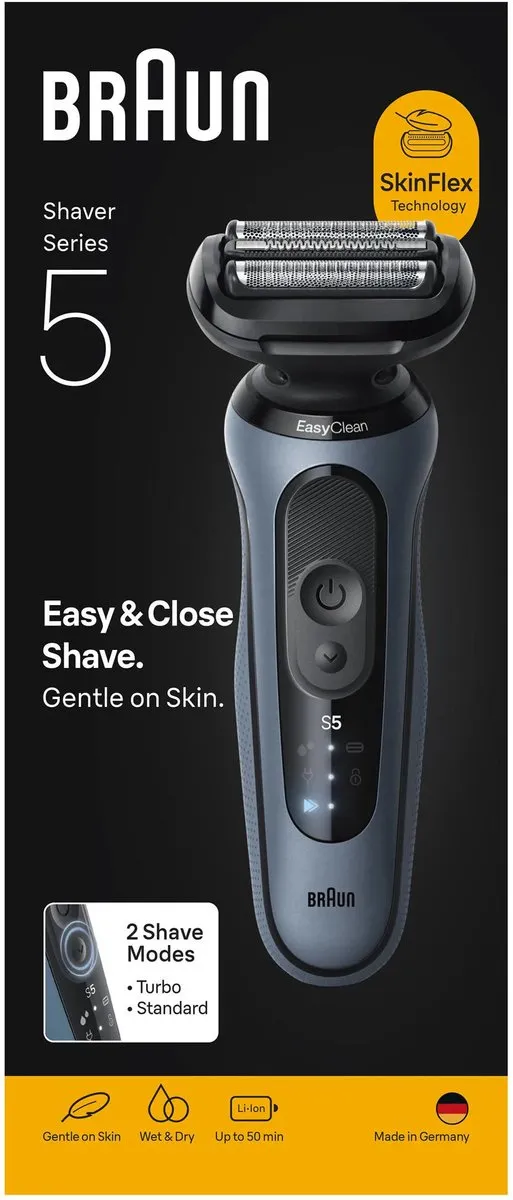Braun Series 5 52-A1000s Scheerapparaat - 3 Mesjes - Blauw