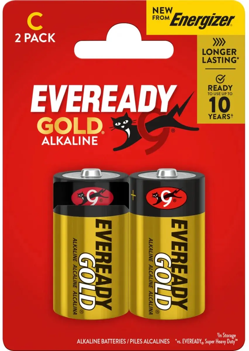 Energizer Eveready C Batterijen 2 Stuks