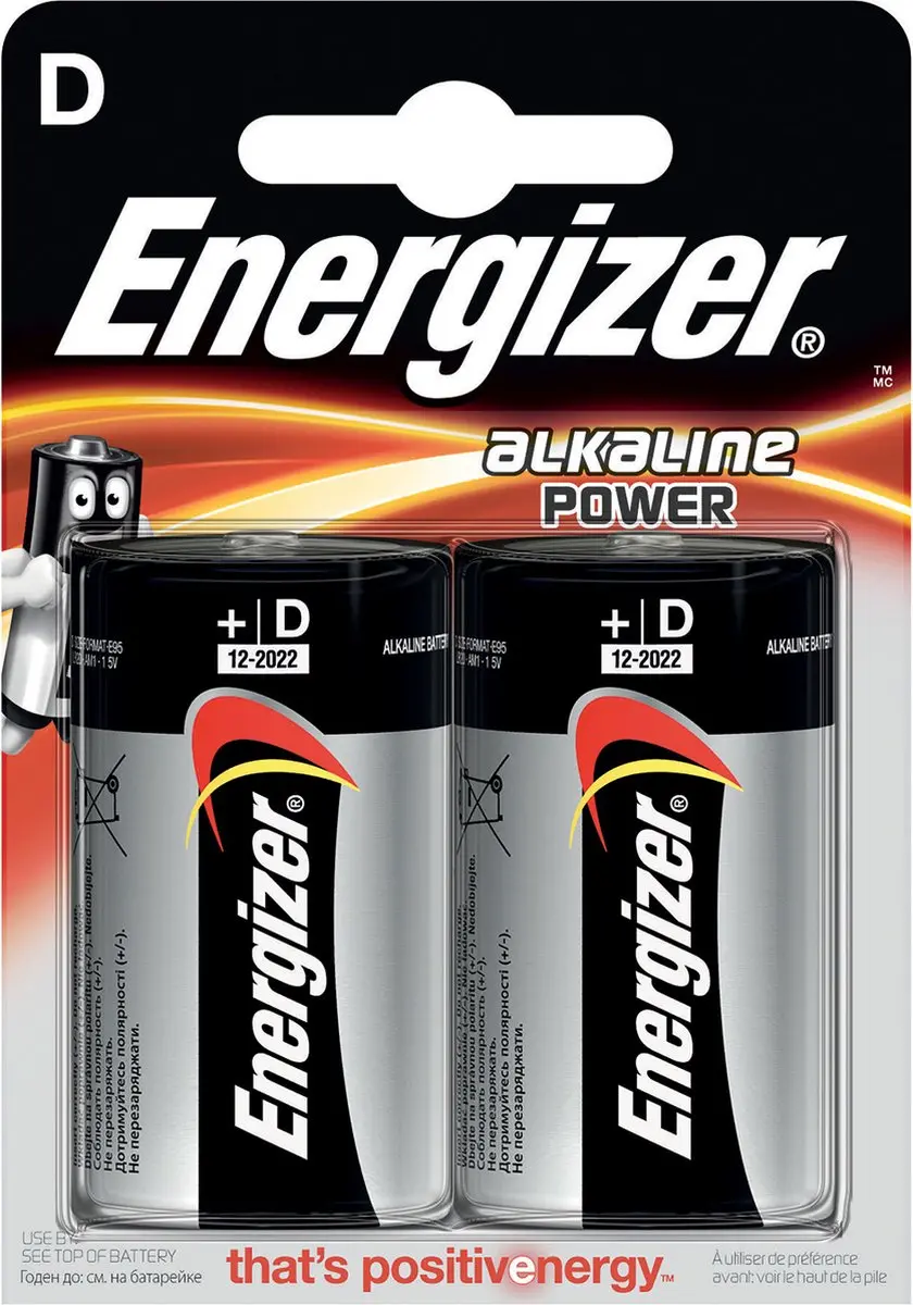 Energizer D Alkaline Batterij - 2 Stuks - afbeelding 3 van 6
