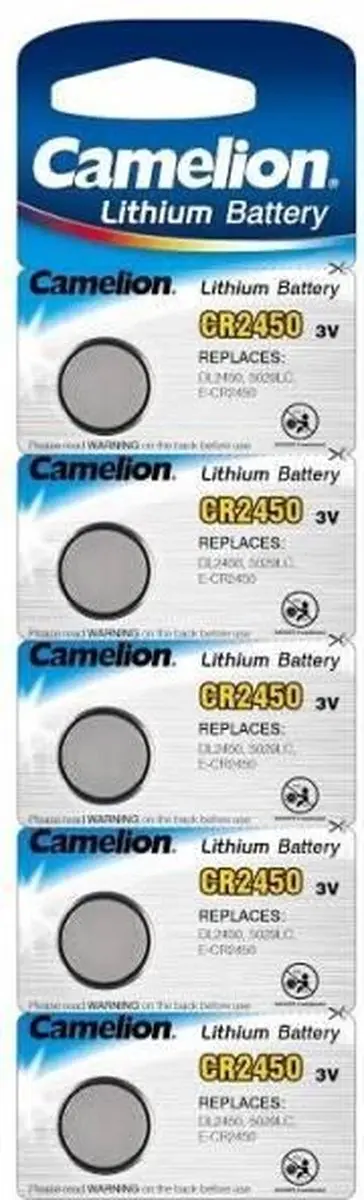 Camelion CR2450 Knoopcel 550mAh - 5 Stuks - afbeelding 4 van 5