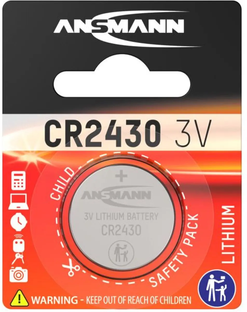 Ansmann CR2430 Lithium Knoopcel 3V - afbeelding 5 van 5
