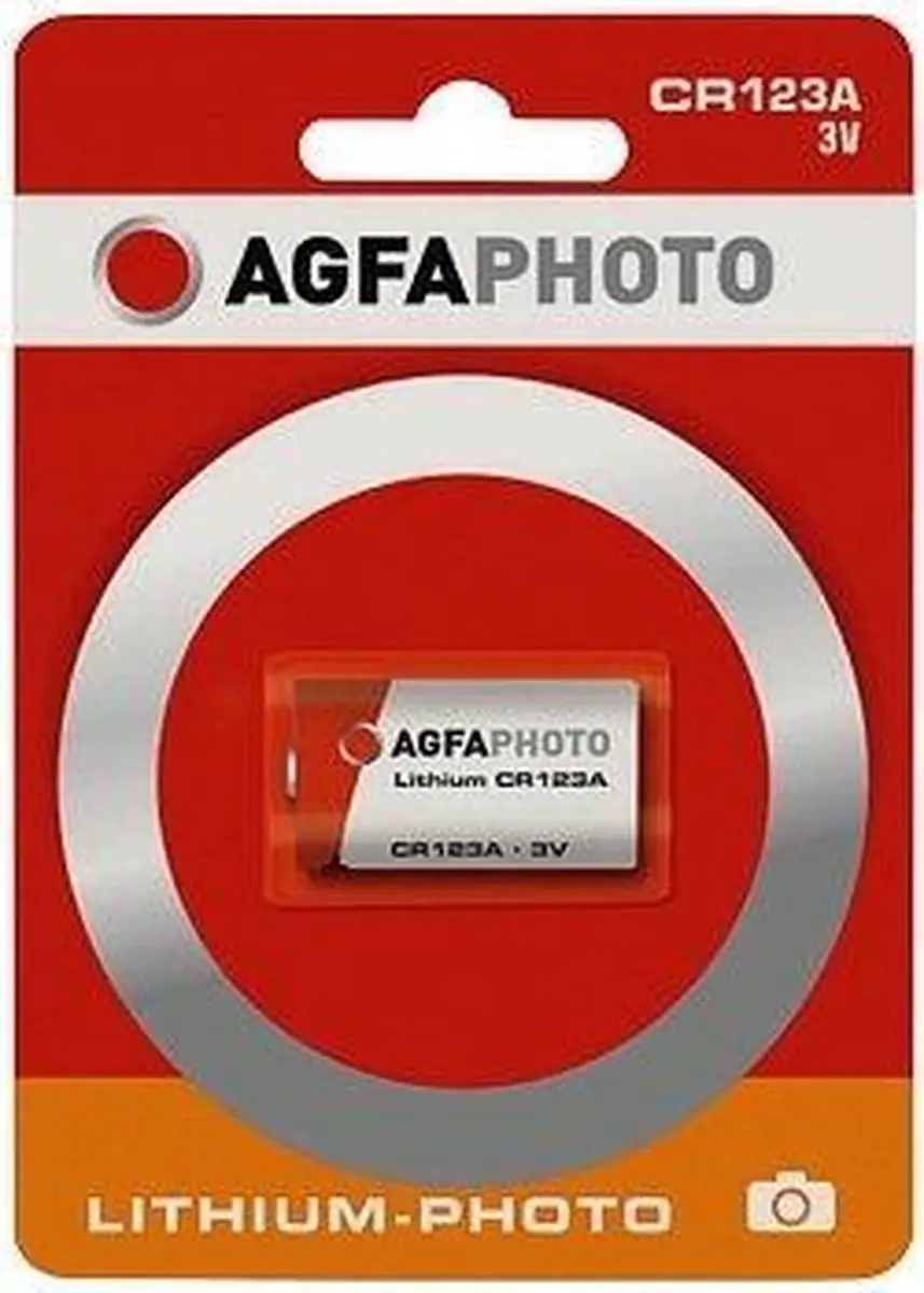 AgfaPhoto CR123A Lithium Fotobatterij 1300mAh - afbeelding 2 van 2