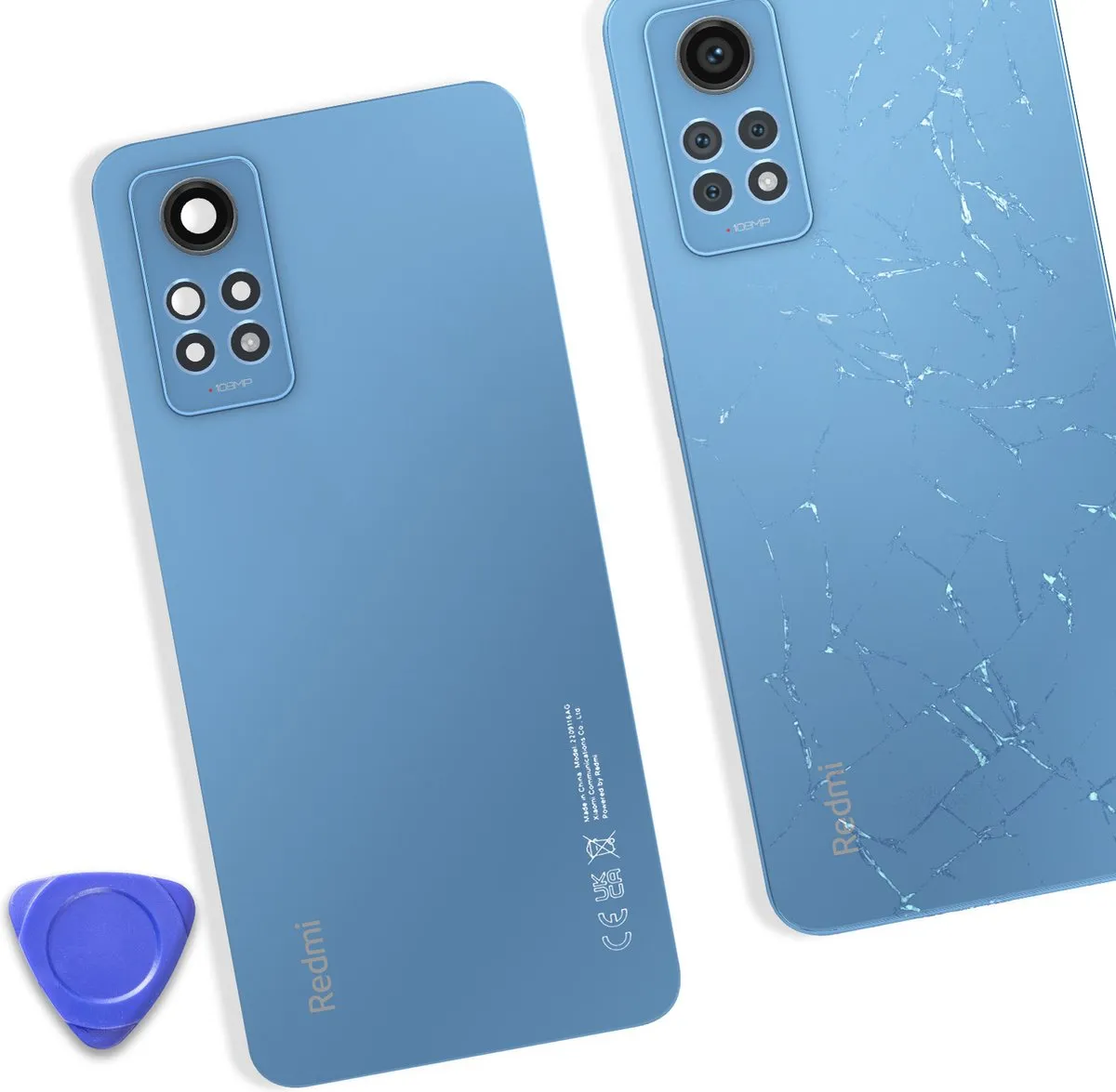 Xiaomi Redmi Note 12 Pro 4G Batterijdeksel - lichtblauw