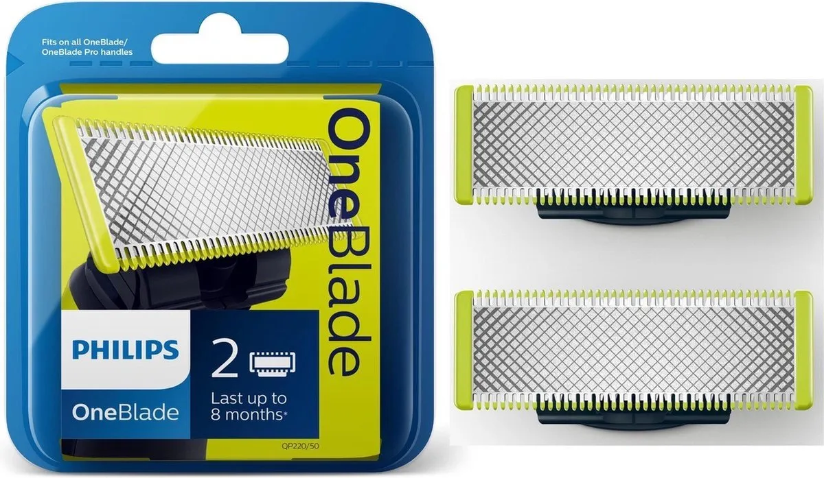 Philips OneBlade QP220/51 Vervangmesjes - 2 Stuks
