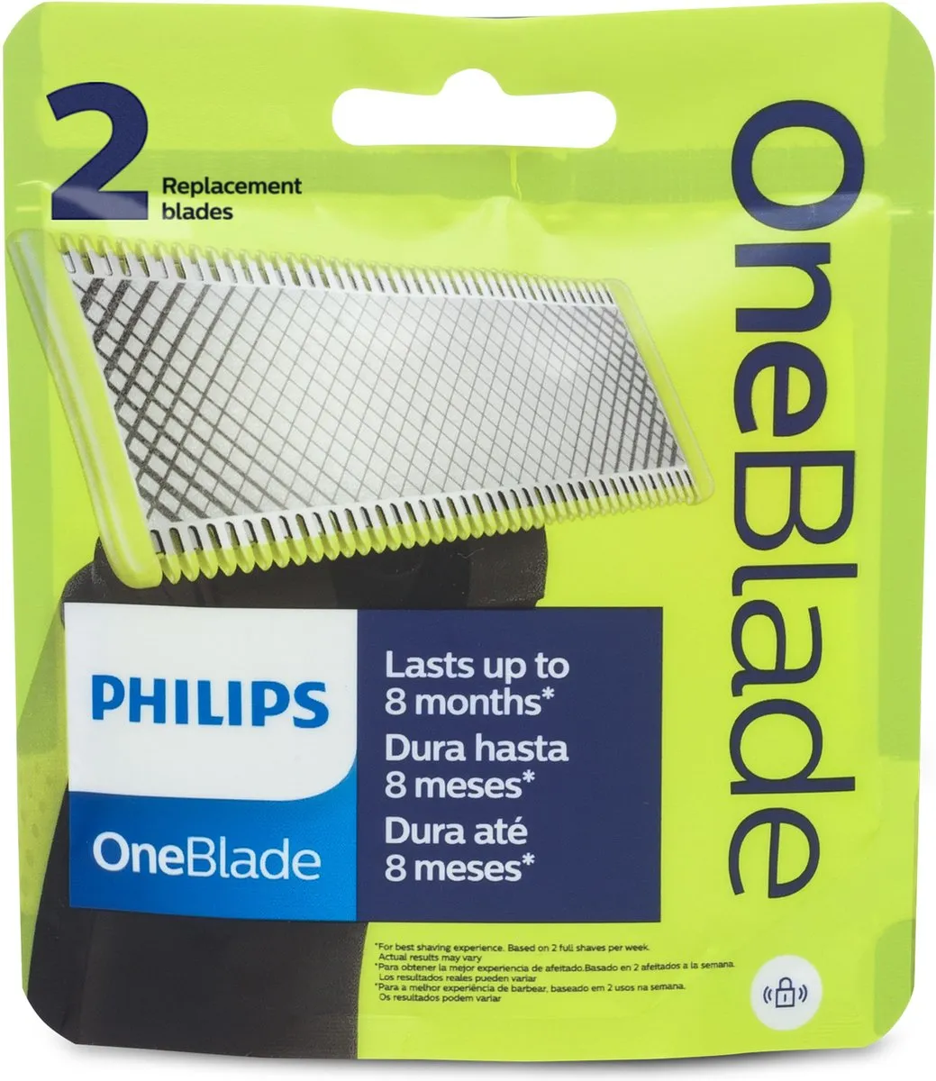 Philips OneBlade QP220/51 Vervangmesjes - 2 Stuks