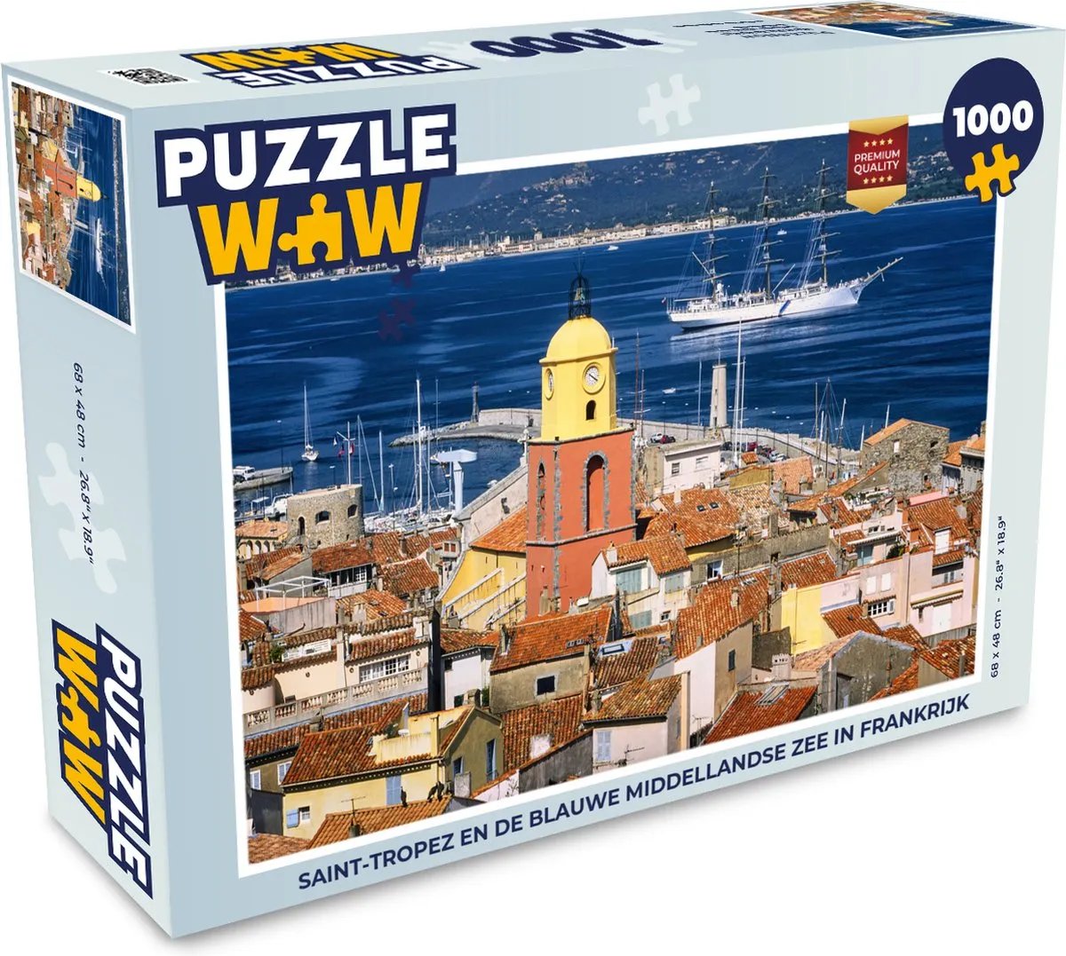 PuzzleWow Saint-Tropez Legpuzzel 1000 Stuks